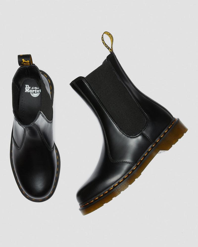 Dr Martens 2976 Hi Smooth Lær Ankelstøvletter Dame Svarte | Norge 79SGL